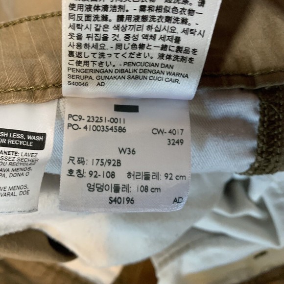 S Levis Shorts Mens 36 Brown‎ Cargo Ripstop Fabric 9" Inseam Outdoors Casual - Picture 6 of 6